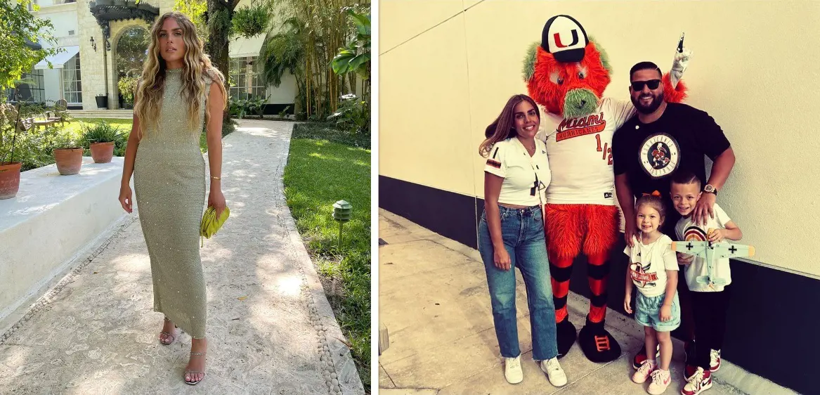 Sarah and Yonder with Troy and Marie (right photo) at a Canes' game in February.