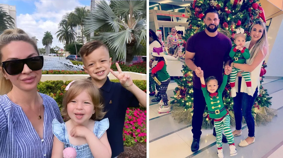 Amber with Troy and Marie (left photo) at JW Marriott Miami Turnberry Resort & Spa in March 2021.