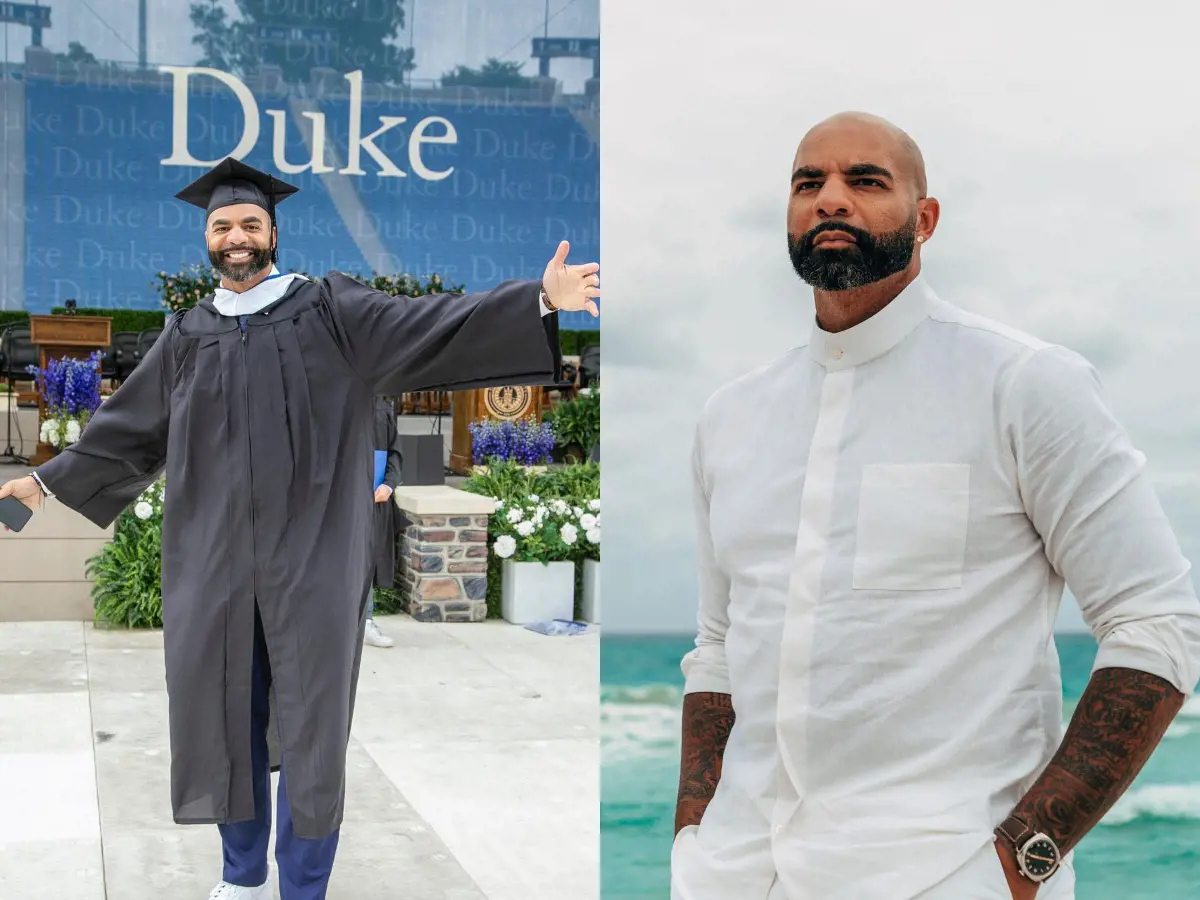 Carlos attending his graduation ceremony at Duke University in May 2022