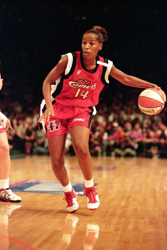 Cynthia during her playing days with Houston Comets.