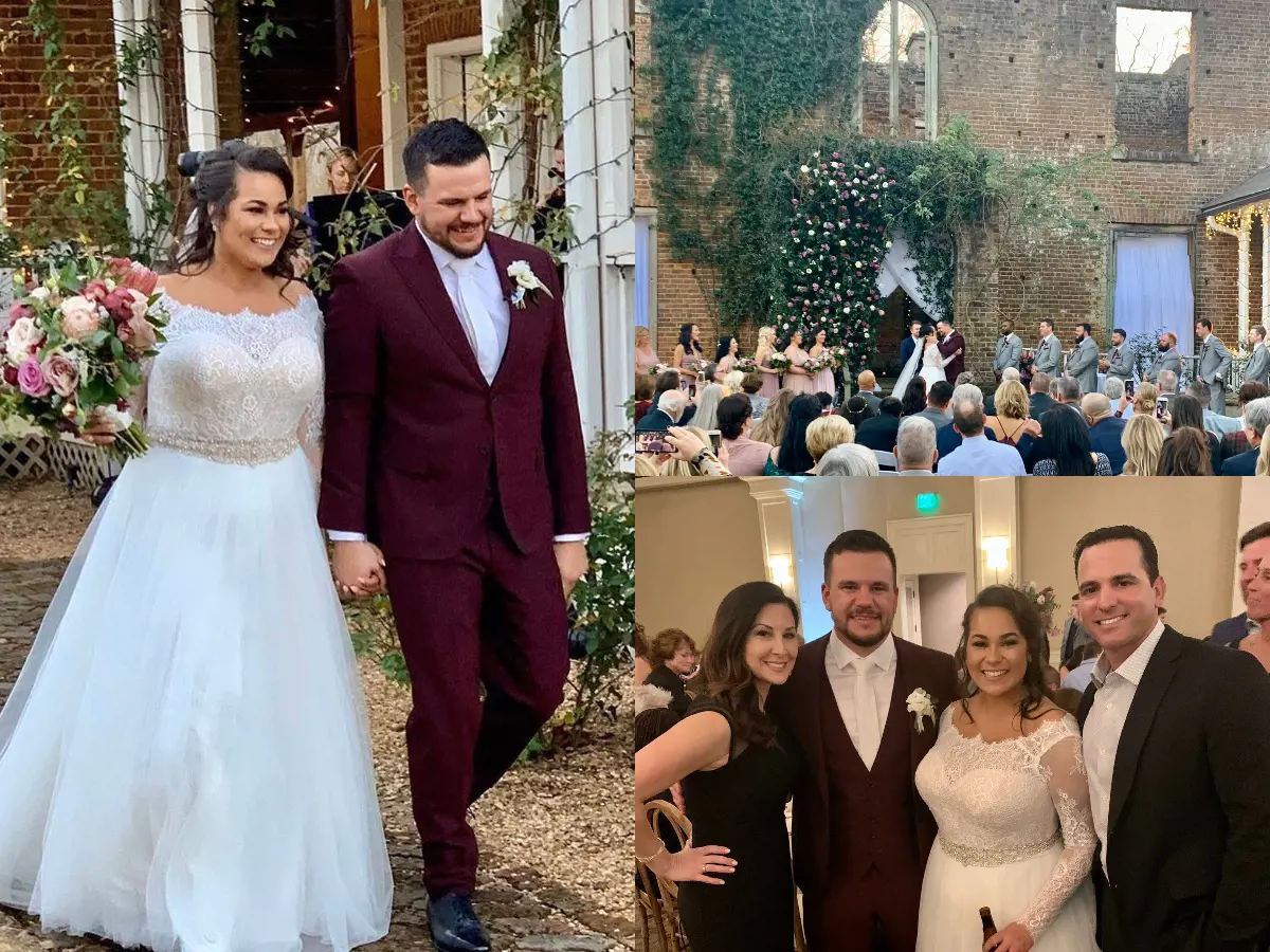 Kyle and Paige in December 2019 in Atalanta on their big day