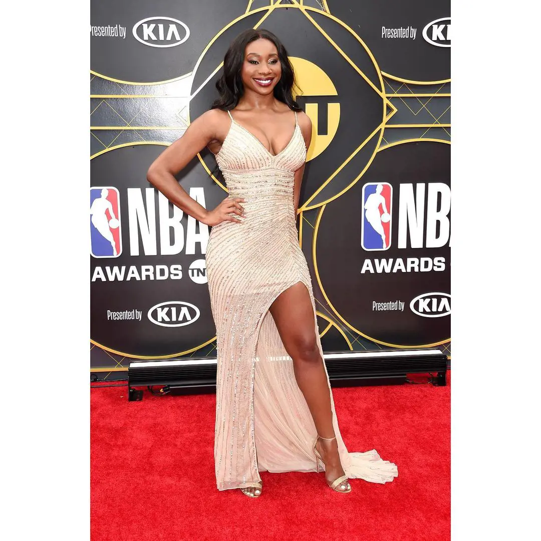 Inem attending NBA award at Santa Monica, California on June 25, 2019. 