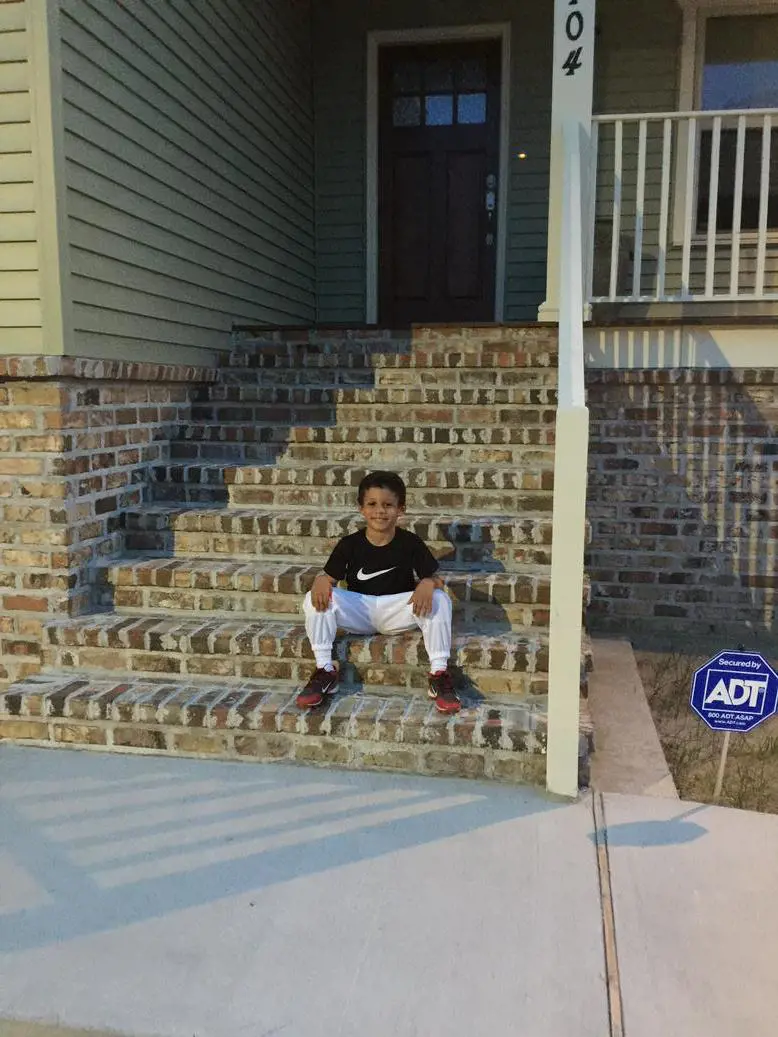 Justin snaps a picture ahead of a long day at practice in May 2015