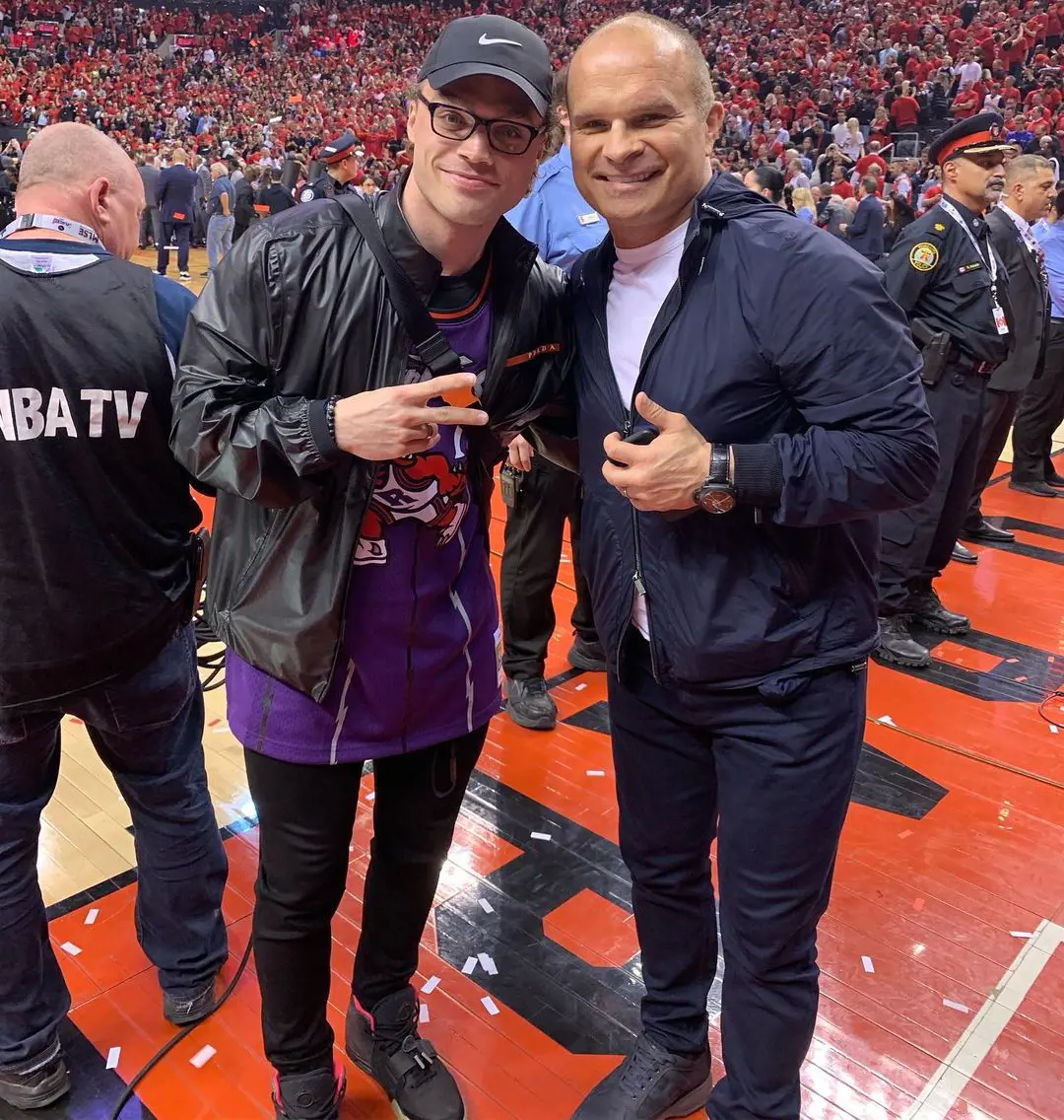 Max  and Tie together at the basketball field at Toronto, Ontario on May 26, 2019. 