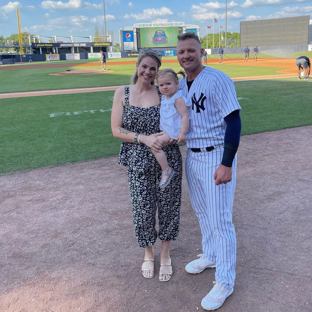 Donaldson family at baseball pitch in Tampa, Florida