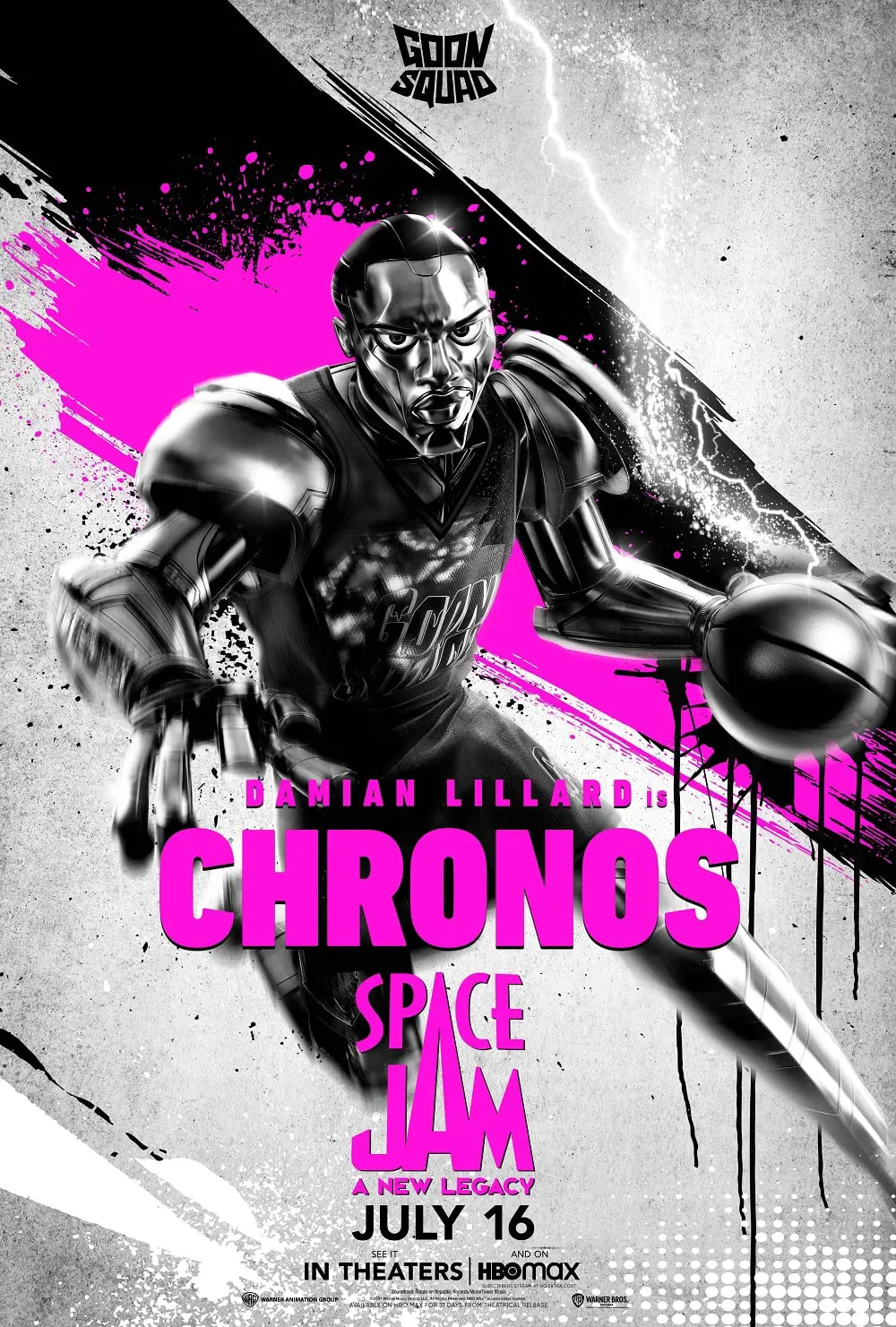 Damian Lillard plays the character Chronos in the sequel.