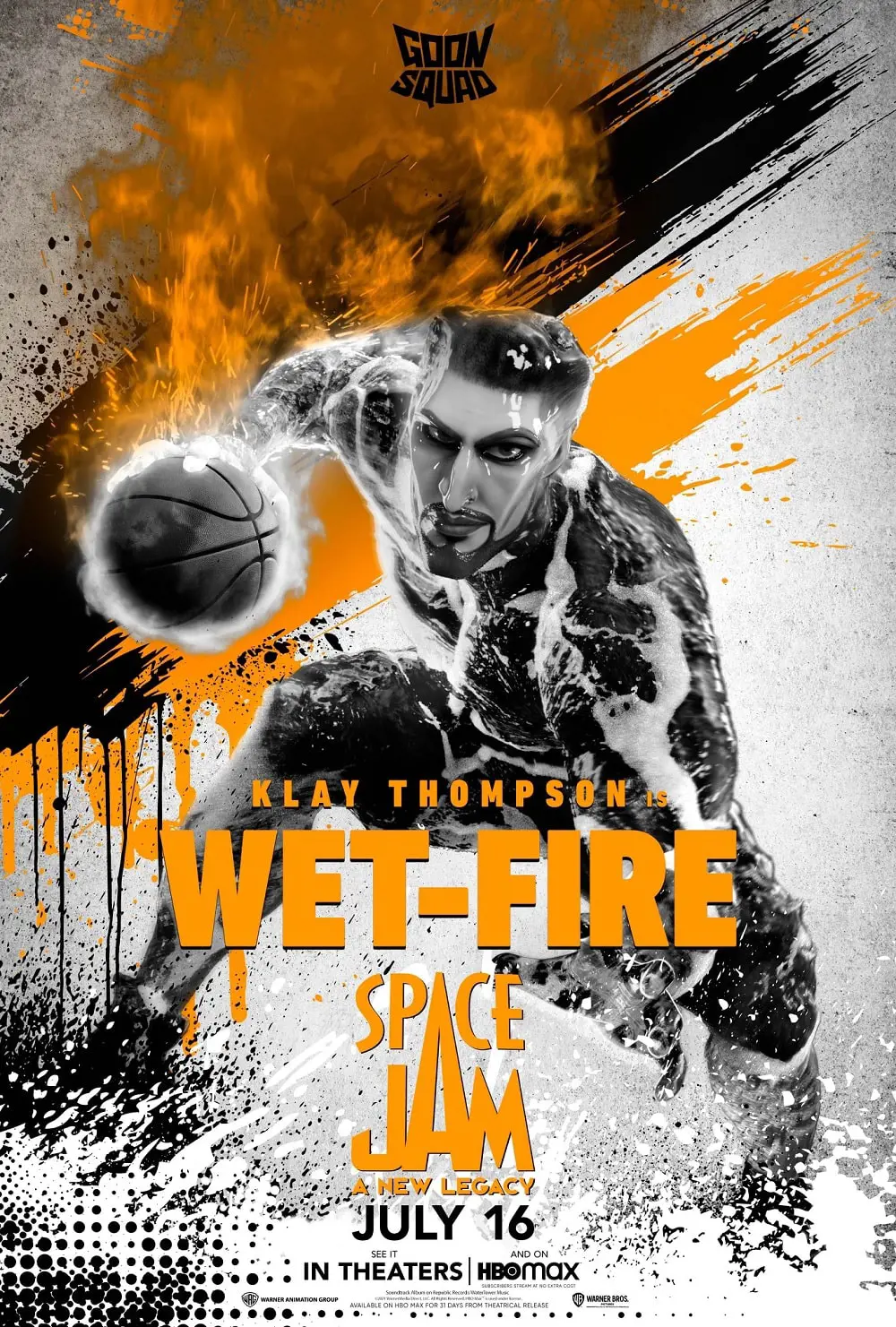 Klay Thompson as Wet-Fire from the Goon Squad.